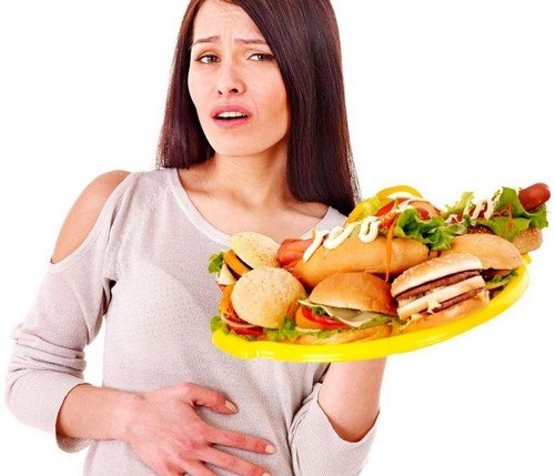 Отрыжка едой